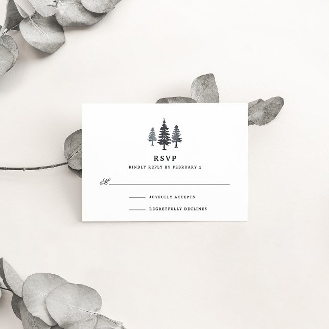 Winter Forest RSVP Card (Creator Uploaded)