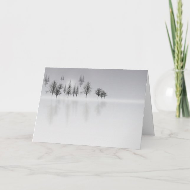 Winter Forest Scene Card (Front)