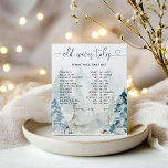 Winter forest script Old Wives Tales Poster<br><div class="desc">Winter forest script Old Wives Tales Poster.
Matching items available.</div>