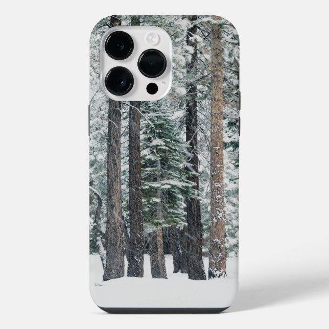 Winter Forest Snow Trees  iPhone Case (Back)