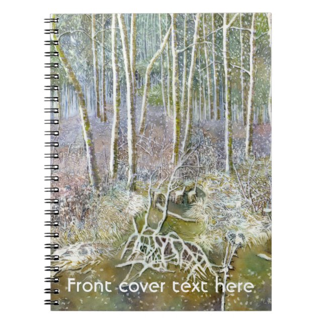 winter forest spiral notebook (Front)