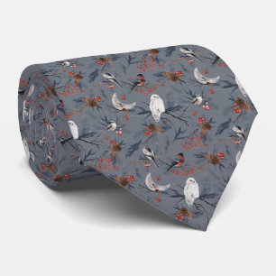 winter forest tie