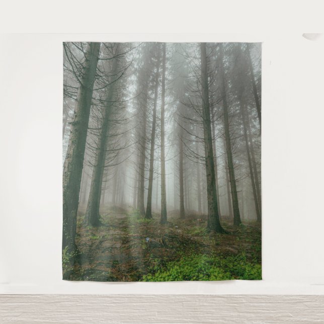 Winter forest trees #11 tapestry (Front)