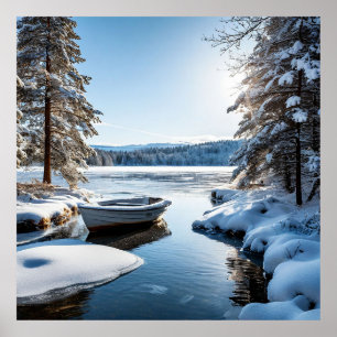 ❄️ Winter Forest Wall Art Snow Nature Decor Gift 