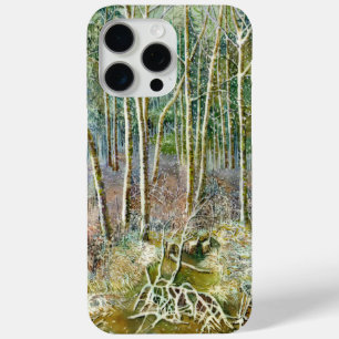 winter forest Watercolor painting iPhone 15 Pro Max Case