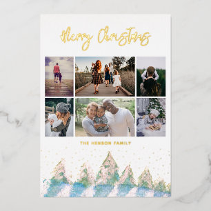 Winter Forest Watercolor Script Christmas 6 Photos