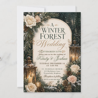 Winter Forest Wedding Invitation