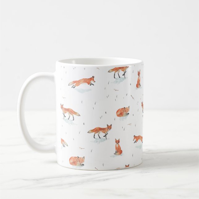 Winter Fox Coffee Mug (Left)
