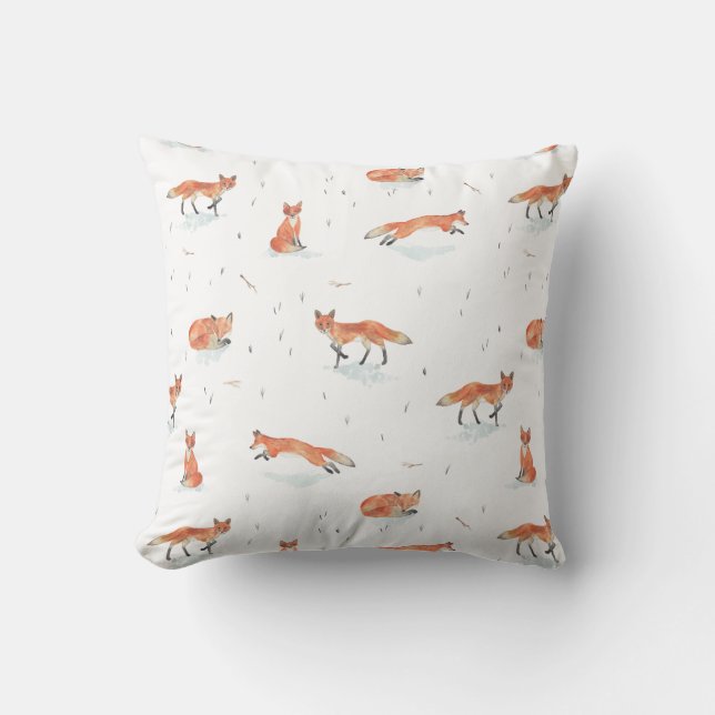 Winter Fox Cushion (Front)
