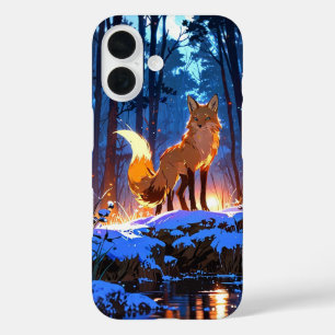 Winter Fox Spirit iPhone 16 Case