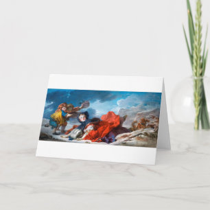 Winter, Fragonard Card