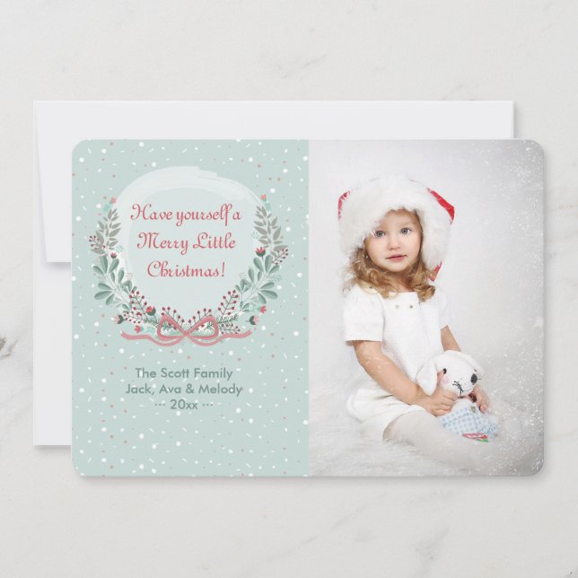Winter Frame Photo Holiday Card (Front)
