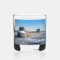 Winter Freighter Manitoulin Great Lakes Ship