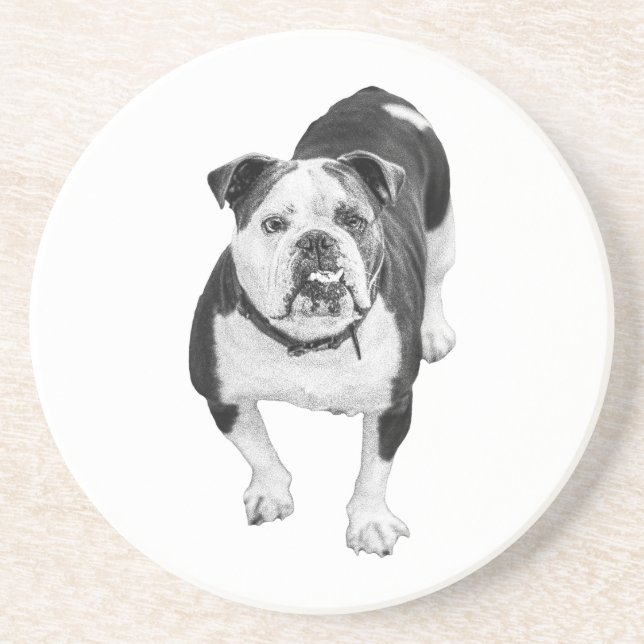 Winter Friend, Bulldog Coaster (Front)