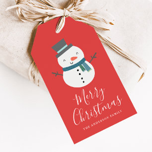 Winter Friends   Snowman Holiday Gift Tags