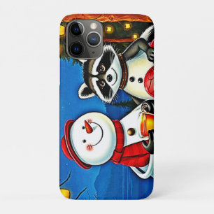 Winter Friends: Snowman & Raccoon Joy Design Case-Mate iPhone Case