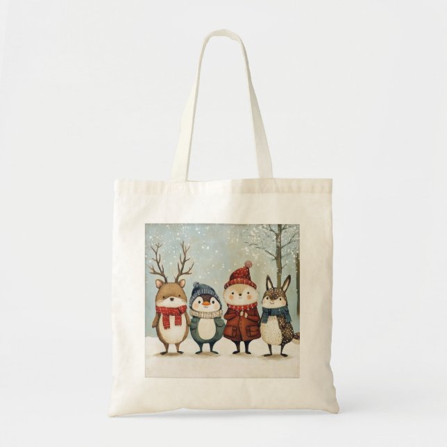 Winter Friends Tote Bag (Front)
