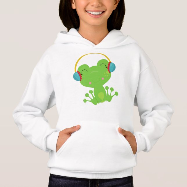 Winter Frog, Cute Frog, Green Frog, Ear Muffs (Front)