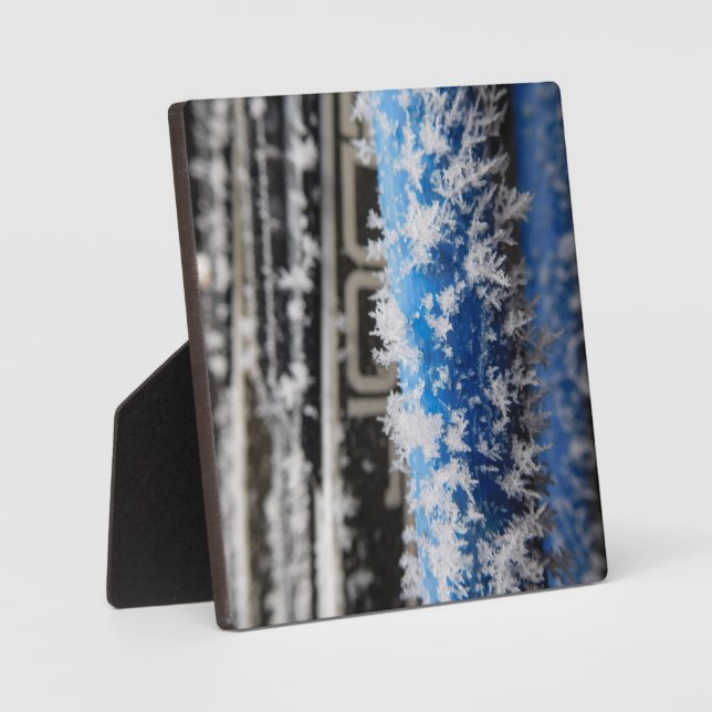 Winter Frost Desktop Plaque (Front)