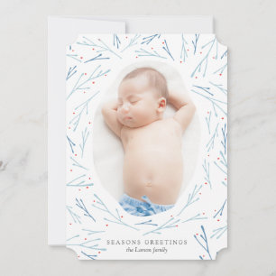 Winter Frost Holiday Photo Card