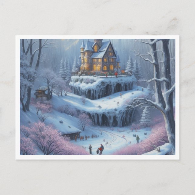 Winter frost holiday postcard (Front)