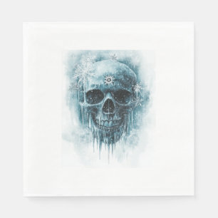 Winter Frost Skull Napkin