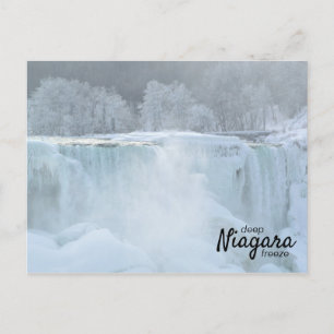 Winter Frozen American Falls   Niagara Deep Freeze Postcard