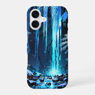 Winter Frozen Waterfall iPhone 16 Case