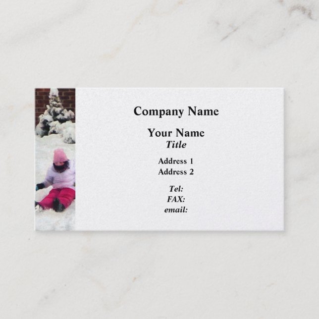 Winter Fun Business Card (Front)