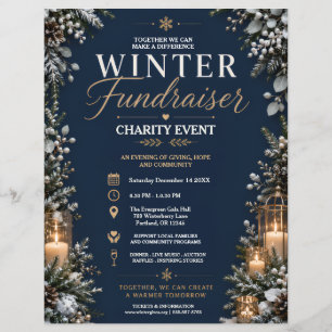 Winter Fundraiser Flyer