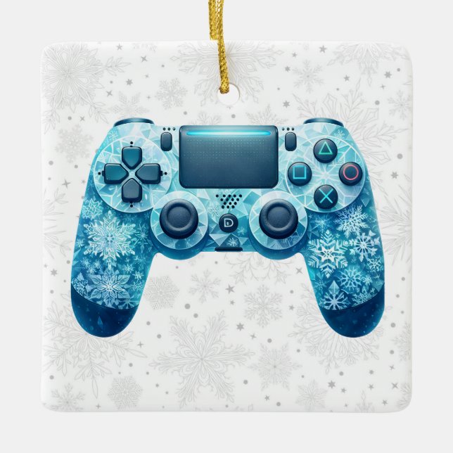 Winter Game Controller Ornament (Front)