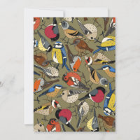 winter garden birds olive