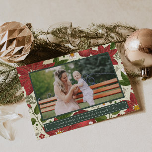 Winter Garden   Christmas Photo Card
