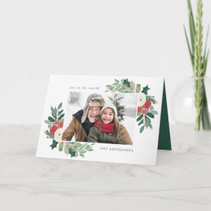Winter Garden Folded Holiday Card