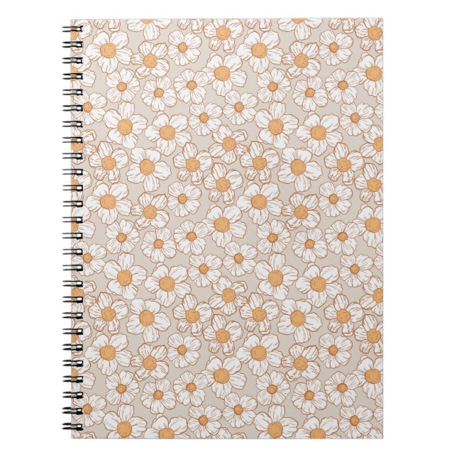 Winter Garden in Beige Notebook (Front)