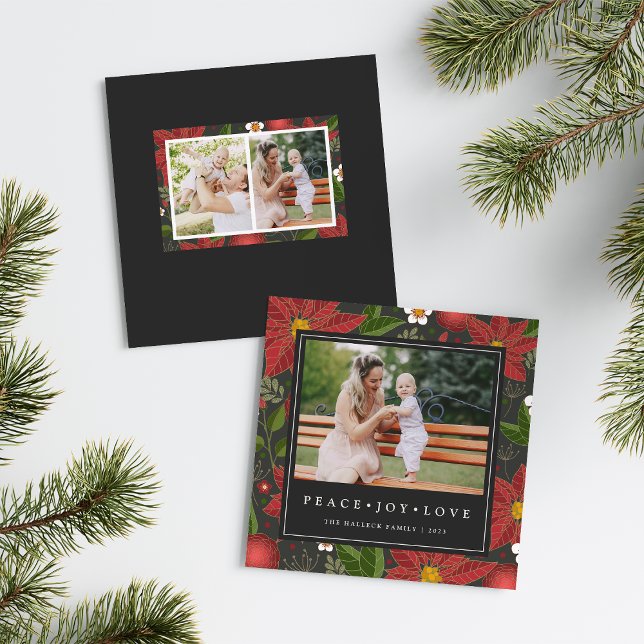 Winter Garden | Square Holiday Photo Card (Creator Uploaded)