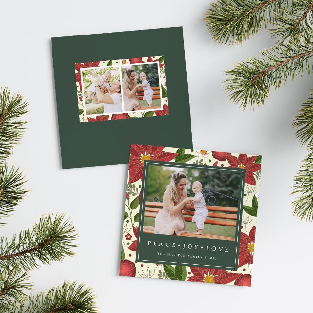 Winter Garden | Square Holiday Photo Card (Creator Uploaded)