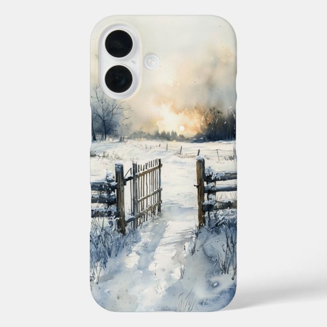 Winter Gate at Sunrise Case-Mate iPhone Case (Back)