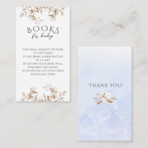 Winter Gender Neutral Books For Baby Baby Shower Enclosure Card