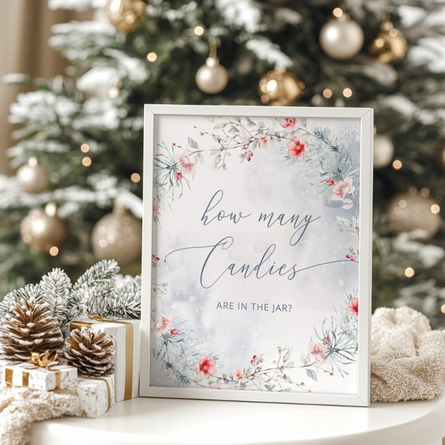 Winter gender neutral Guess how many candies Poster (Creator Uploaded)
