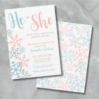 Winter Gender Reveal Party