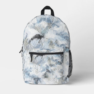 Winter Ghillie Suit Pattern Printed Backpack