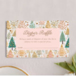 Winter Girl Baby Shower Diaper Raffle Ticket Enclosure Card<br><div class="desc">Elevate your Baby Girl Shower to a magical winter wonderland,  ensuring a flurry of fun. Not only are these Diaper Raffle Tickets in sync with the theme,  but they also add an interactive and exciting element to the event. Matching items Pink Winter Wonderland Collection.  Designed by Cava Party Design.</div>
