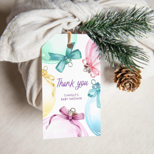 Winter Girl Baby Shower Gift Tags