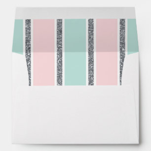 Winter girl baby shower invitation 5x7 envelope