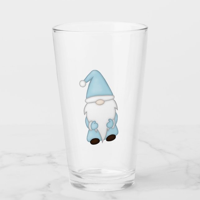 Winter Gnome Beer Glass (Front)
