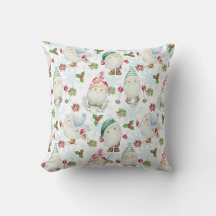 Winter Gnome Christmas Pattern Cushion