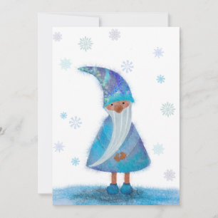 Winter Gnome Holiday Blank Card