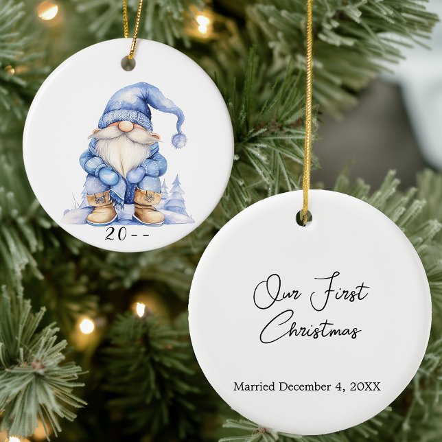 Winter Gnome Our First Christmas Ceramic Tree Decoration (Creator Uploaded)