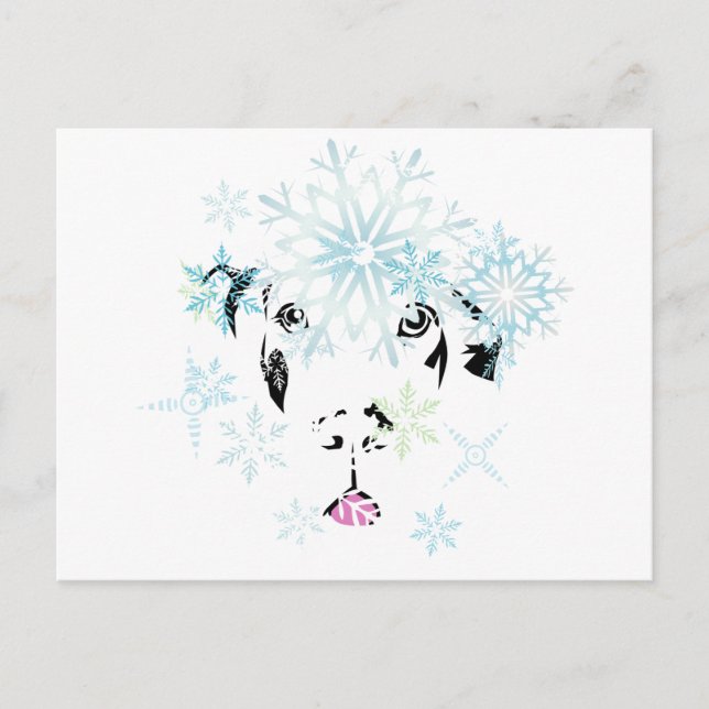 Winter Great Dane Postcard (Front)